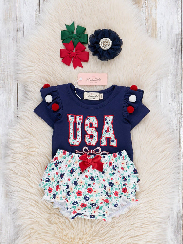 USA Garden Bloomers Outfit