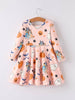 Halloween Ghost Pumpkin Character Girls Dress