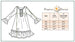 Kids Christmas Flower Stripe Ruffle Lace Holiday Lounge Gown
