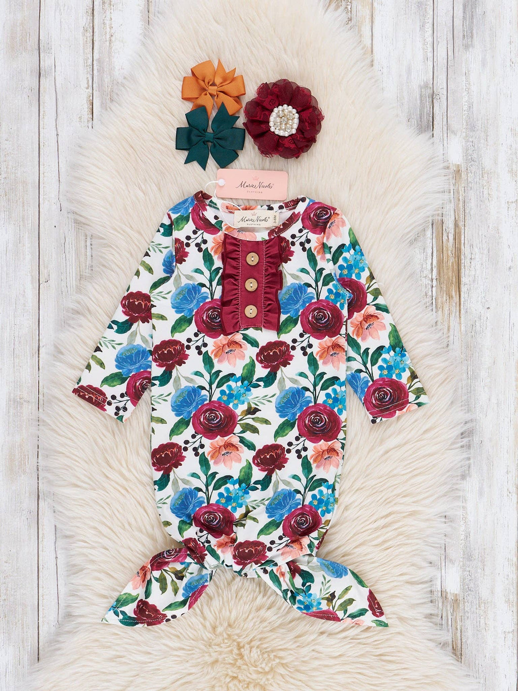 Falling for Florals Knot Gown