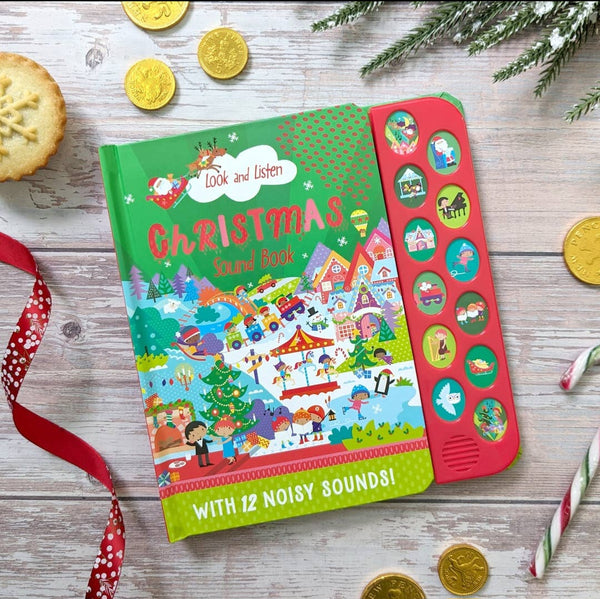 12 Button Sound Book-Christmas