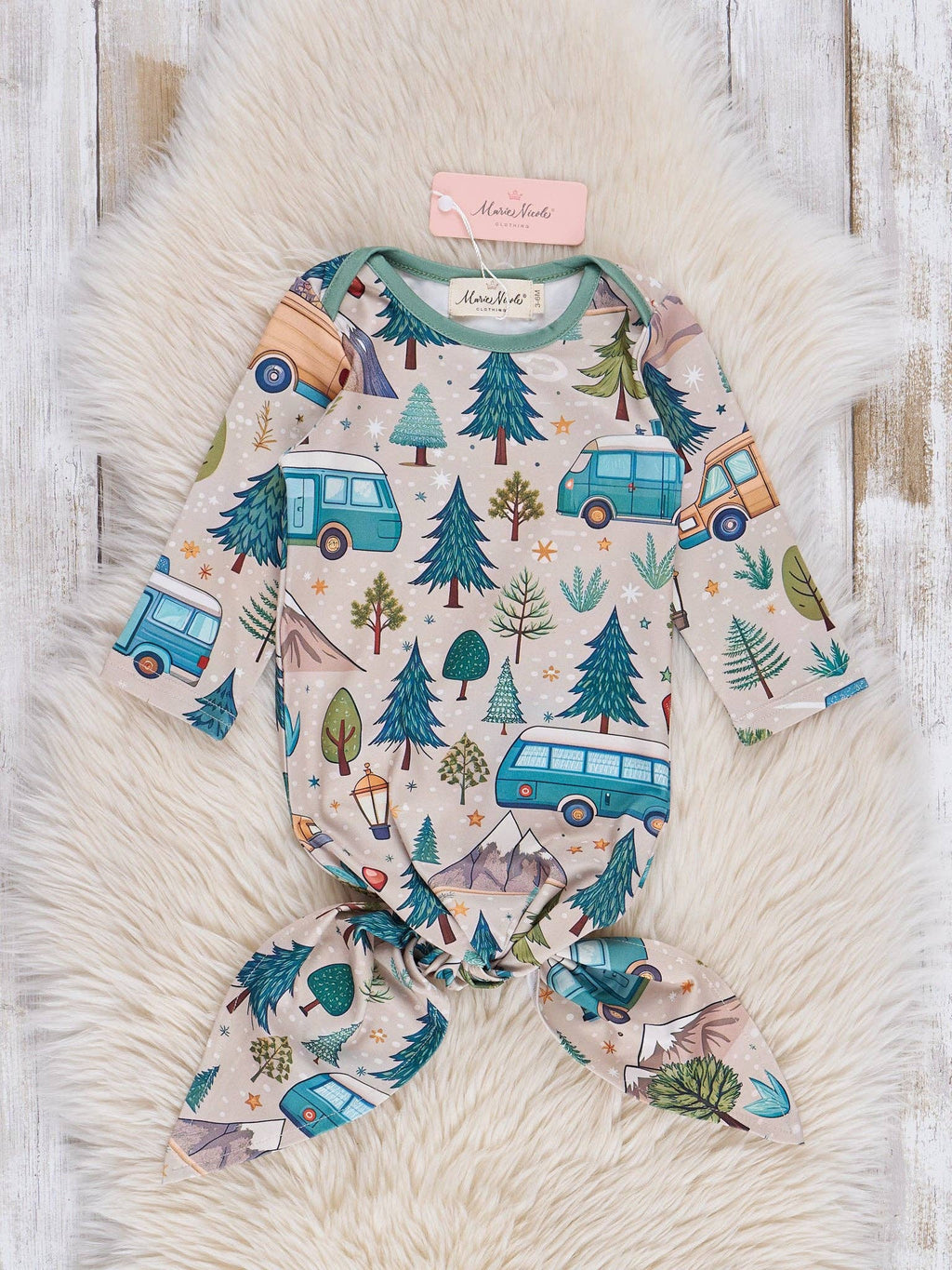 Green Camp Ground Knot Gown