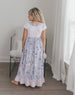 Girls Lavender & Pink Nutcracker Holiday Ruffle Lounge Gown