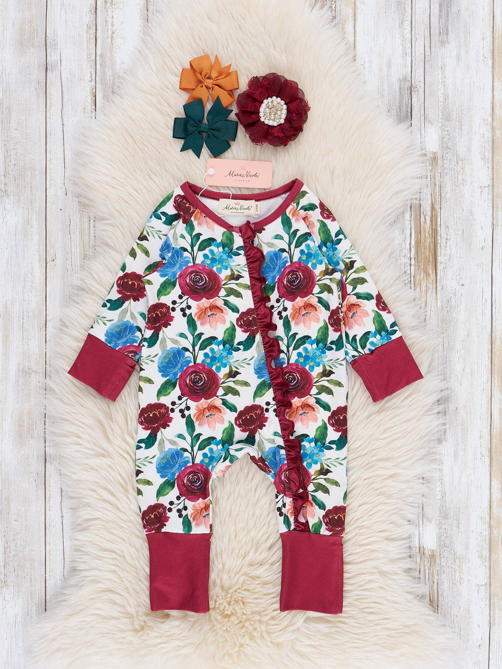 Falling for Florals Sleeper Pajamas