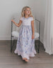 Girls Lavender & Pink Nutcracker Holiday Ruffle Lounge Gown