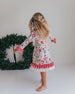 Kids Christmas Flower Stripe Ruffle Lace Holiday Lounge Gown