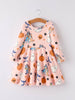 Halloween Ghost Pumpkin Character Girls Dress
