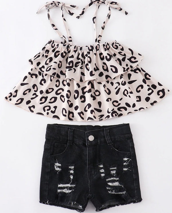 Leopard Denim Outfit