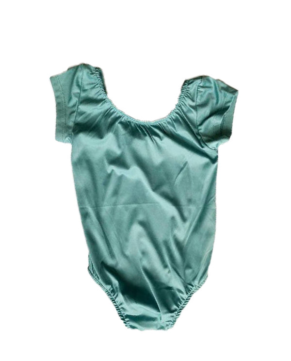 Girls' Teal Cap Sleeve Leotard
