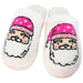 Pink Santa Face Women's House Slippers