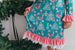 Kids Pink Teal Christmas Holiday Nutcracker Lace Lounge Gown