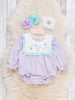 Country Chicken Striped Embroidered Bubble