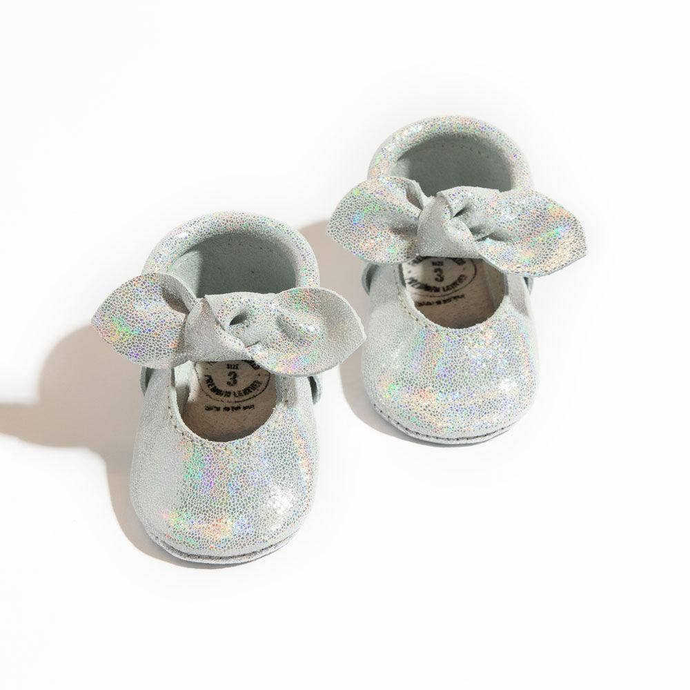 Hologram Knotted Bow Baby Shoe