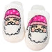 Pink Santa Face Women's House Slippers