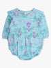 Baby Girls Once Upon a Castle Knit Long Sleeve Flutter Bubble Romper