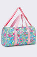 Women Floral Pattern Canvas Travel Bag