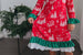 Kids Santa Sled Polka Dot Christmas Ruffle Lounge Play Gown
