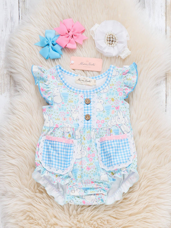 Bunny Meadow Pocket Ruffle Bubble