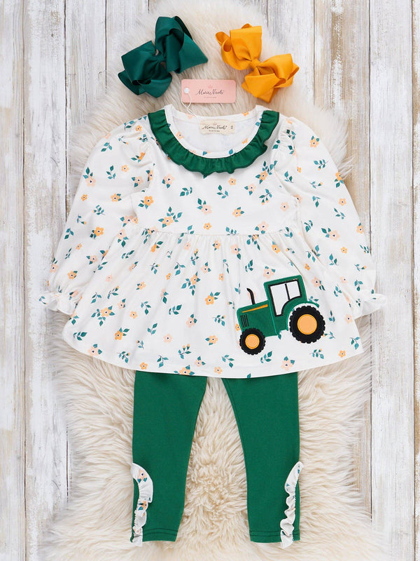 Country Ride Tractor Embroidered Outfit