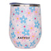 Dainty Florals Wholesale Wine Tumbler with Lid