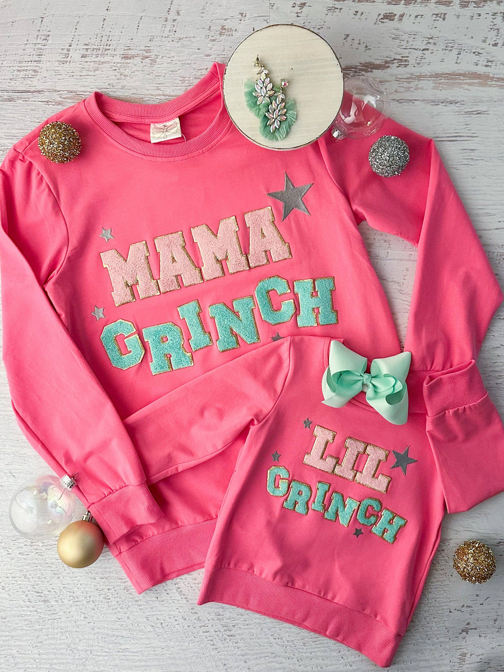 Mommy & Me Mama Grinch Sweatshirt