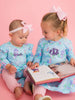 Baby Girls Once Upon a Castle Knit Long Sleeve Flutter Bubble Romper
