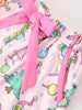 Christmas Girls Holiday Figure Bow Pajama Set