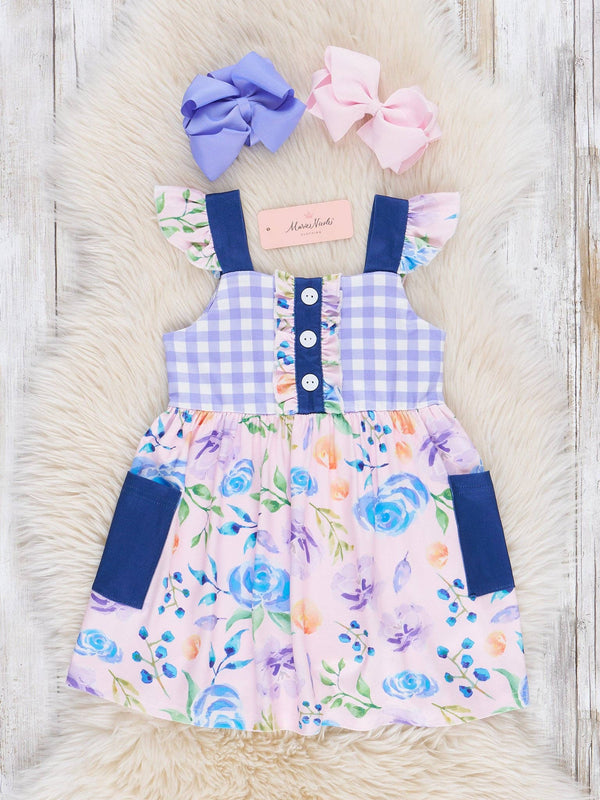 Roses & Gingham Dress