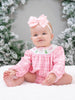 Plaid Christmas Delight Smocked Romper