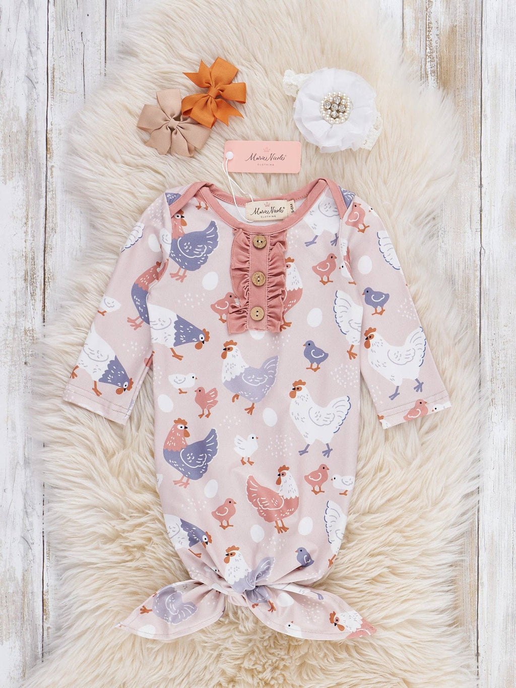 Henhouse Haven Sleeper Gown