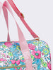 Women Floral Pattern Canvas Travel Bag