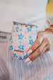 Dainty Florals Wholesale Wine Tumbler with Lid