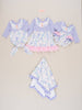 Lavender Fields Ruffle Minky Blanket