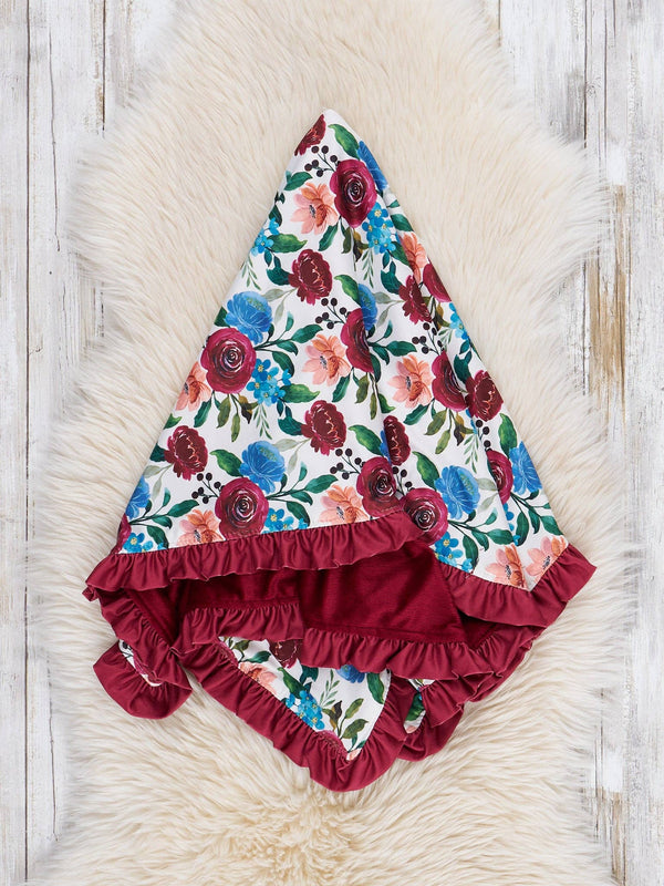 Falling for Florals Minky Blanket