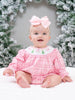 Plaid Christmas Delight Smocked Romper