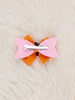 Pumpkin Sparkle Bow Clip