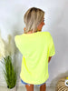 Mama Puff Print Graphic Tee- Neon Yellow