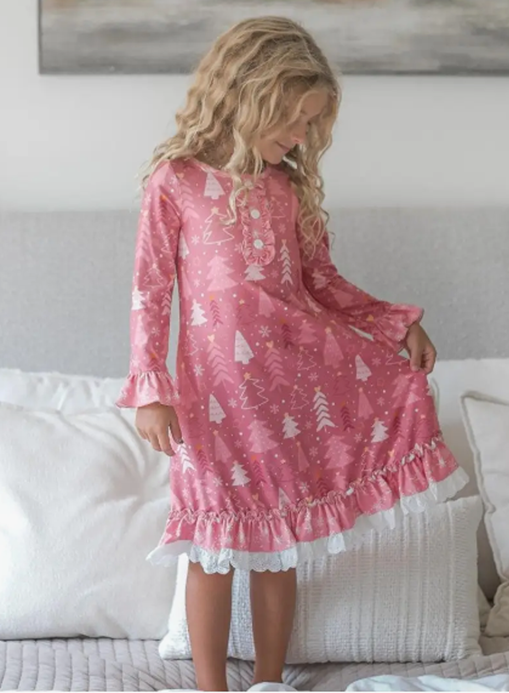 Pink Tree Lounge Gown
