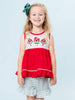 Watermelon Fun Embroidered Cotton Ruffle Outfit