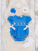Darling Duckies Smocked Cotton Bubble Romper