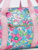 Women Floral Pattern Canvas Travel Bag