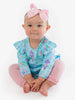 Baby Girls Once Upon a Castle Knit Long Sleeve Flutter Bubble Romper