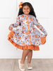 Chrysanthemum Fields Ruffle Dress
