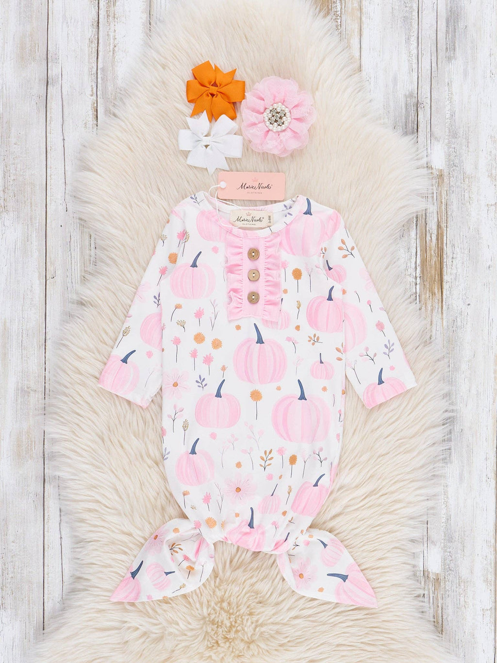 Cozy in the Patch Knot Gown