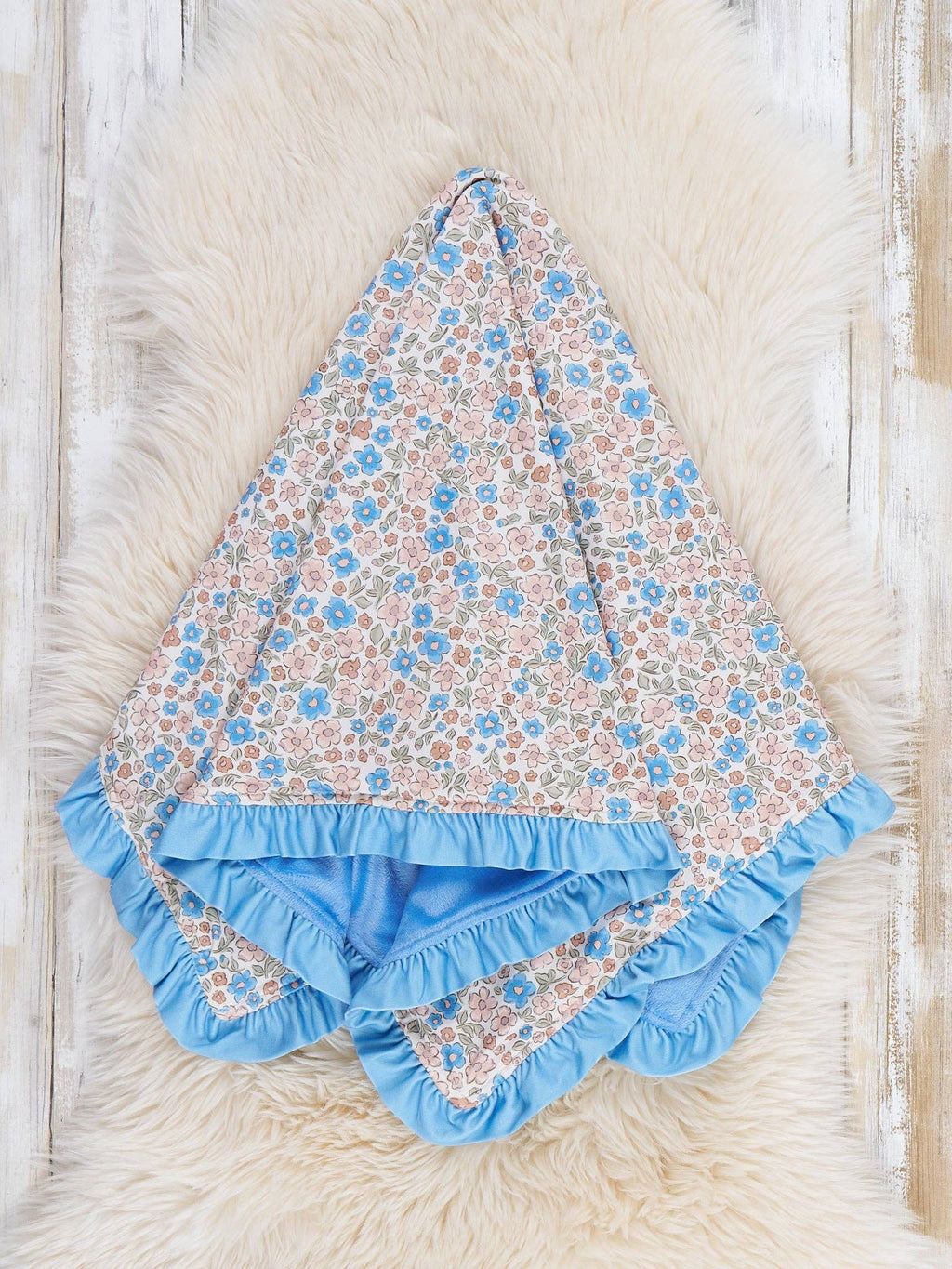 Blossom Floral Ruffle Blanket