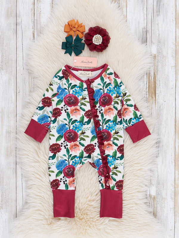Falling for Florals Sleeper Pajamas