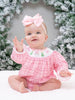 Plaid Christmas Delight Smocked Romper