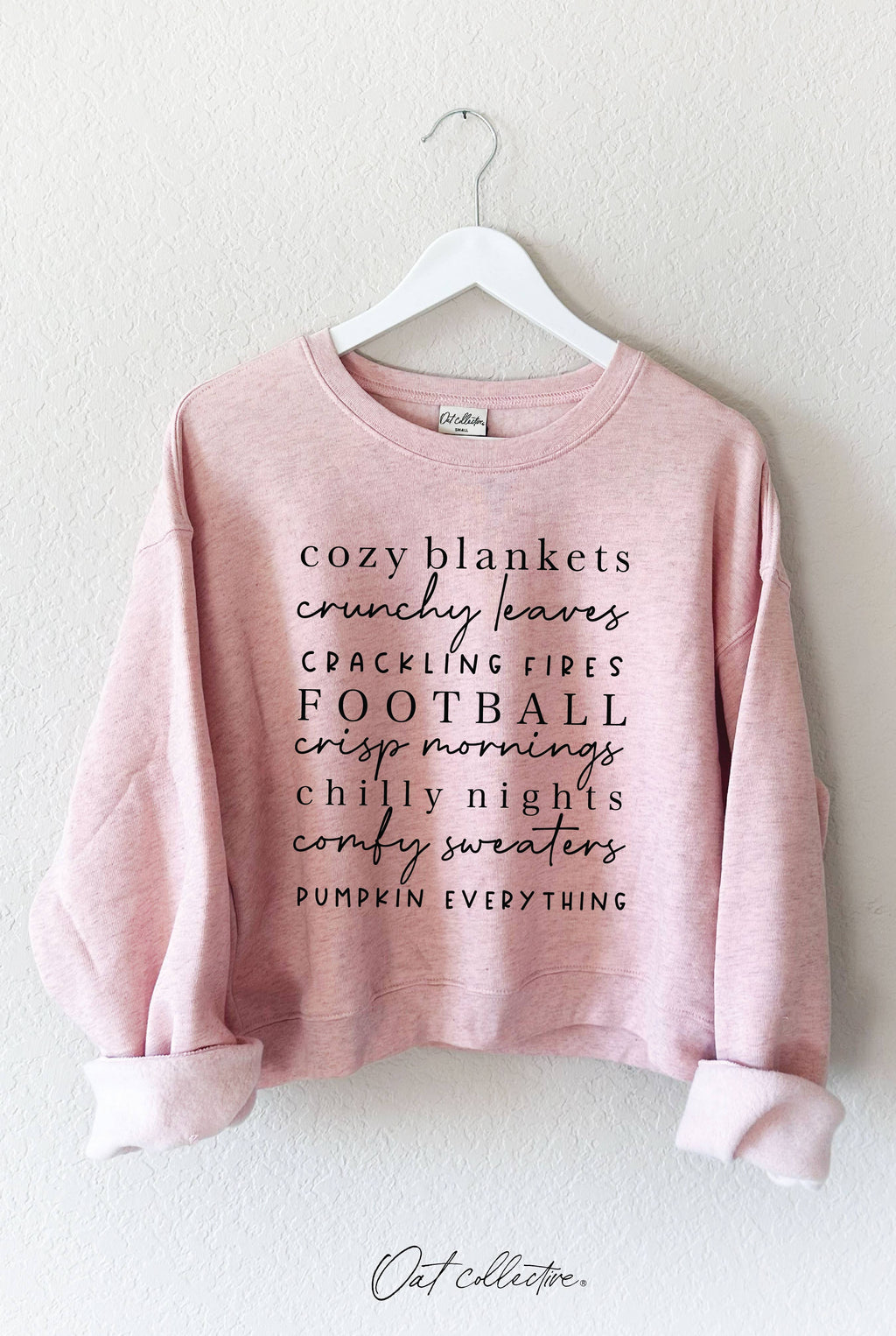 COZY BLANKETS CRUNCHY LEAVES Mid Graphic Sweatshirt
