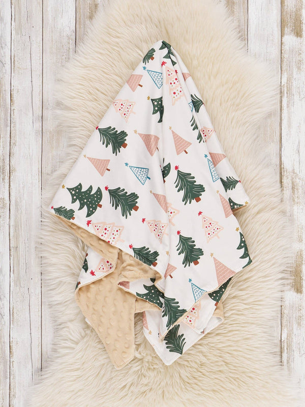 Starlit Evergreens Minky Blanket