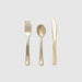 Metallic Gold Cutlery (30 per Pack)